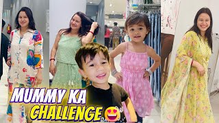 6 DRESS Challenge in Shopping Mall 🥰 Mummy Ne Dhamaal Macha Diya 🤣 [upl. by Venice]