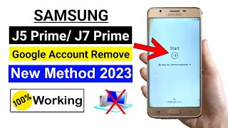 Samsung J5 PrimeJ7 Prime FRP Unlock ✅ 2023 New Method  without computer [upl. by Nnod731]