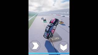 Crashes in backstretch battles roblox ytshorts funny f1 racing nascar meme [upl. by Aruasor]