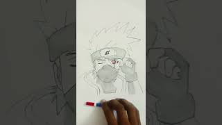 Kakashi artworksubscribe and like naruto anime youtubeshorts [upl. by Ttebroc]