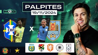 PALPITES DE FUTEBOL PARA O DIA 19 11 2024  BILHETE PRONTO TERÇOU NO MUNDO BET [upl. by Adniroc243]