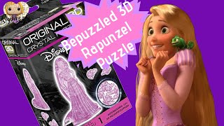 Bepuzzled 3D Crystal Puzzle Rapunzel Time Lapse [upl. by Fanni800]