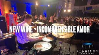 Incomprensible Amor  New Wine  Drums Live Usar 🎧 [upl. by Noyahs]