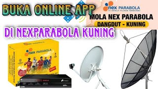 cara buka online app di receiver nexparabola kuning [upl. by Atnom]