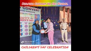 Childrens Day Celebration 2024 at Kolping Convent Hr Sec School Kanasiya [upl. by Noyart]