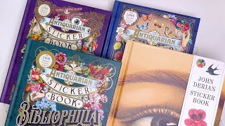 ENG SUB 빈티지 다꾸 스티커북 하울🩵John Derian Sticker Book•The Antiquarian Sticker BookㅣHaulㅣUnboxingㅣASMR [upl. by Lrae]