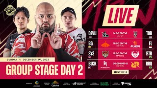 LIVE  DAY 2  M5 World Championship Group Stage  ENG [upl. by Tocs378]