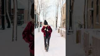 Moon Boots keeping our feet warm during winter in the Upper Peninsula of Michigan  Vermont [upl. by Aninaig406]