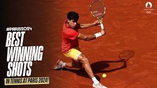 🏆 Insane tennis winning shots at Paris2024 🎾 [upl. by Nenad]