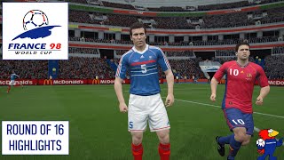 1998 World Cup SIM  Round of 16 Highlights  Part 2 [upl. by Charlie]