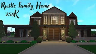 Bloxburg Rustic Family House Tour 250K  Roblox Bloxburg [upl. by Sup]