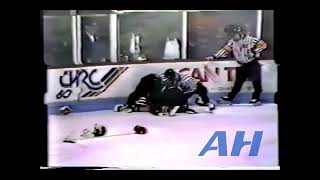 QMJHL Nov 1 1991 Patrick DeraspeBEA v Pascal VincentLAV Beauport Harfangs Laval Titan [upl. by Lorilee407]