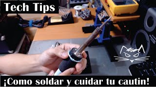 Como soldar y cuidar tu cautín  Weller W60P  Weller W100P [upl. by Ased]