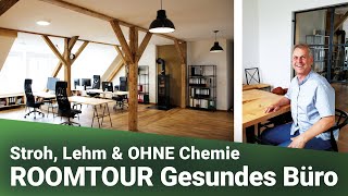 Bestes Raumklima  500m² Dachgeschoss OHNE tech Kühlung Lehm Stroh Gesund Ökologisch  ROOMTOUR [upl. by Saxena34]