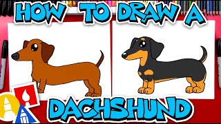 How To Draw A Dachshund [upl. by Ahsimal]