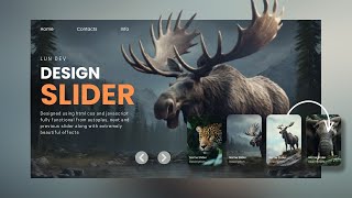 Create A Slider Crazy Effects Using HTML CSS And Javascript [upl. by Lanuk640]