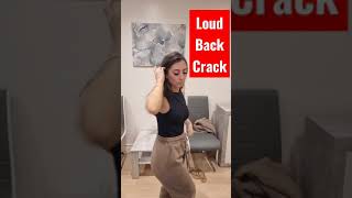 Deeply Satisfying and Loud Upper Back Crack backcrack chiropractor satisfying [upl. by Yelkcub704]