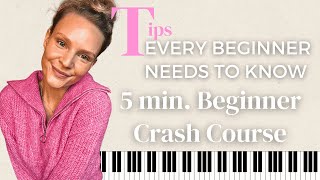 Tips every beginner pianist needs to know Beginner Crash Course [upl. by Aicnerolf645]