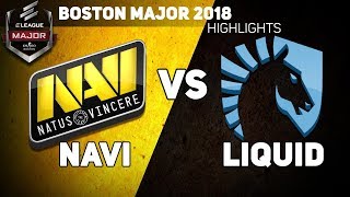 NAVI VS LIQUID » BOSTON MAJOR 2018 HIGHLIGHTS [upl. by Phyllis]