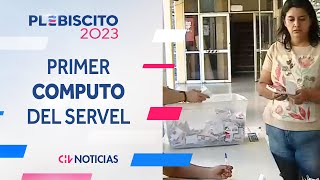 PRIMER COMPUTO OFICIAL Servel entregó el primer cómputo con 174 mesas escrutadas  Plebiscito 2023 [upl. by Chobot]