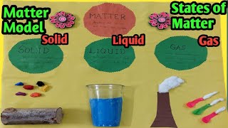 States of Matter Model  Solid  Liquid amp Gas Model  DIY  Science Project for school Exhibition [upl. by Atinehc]