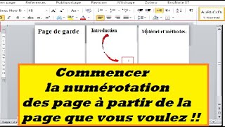 Comment numéroter les pages sur Word sans commencer par la première Méthode facile et rapide [upl. by Yrekcaz908]