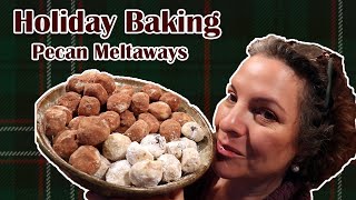 Holiday Baking  Pecan Meltaway cookies [upl. by Gipps]