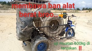 tes ketangguhan alat langsir membawa muatan 500kg di tanjakan extreme‼️ [upl. by Eustacia]