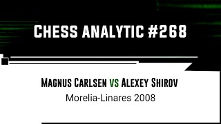 Magnus Carlsen vs Alexey Shirov  MoreliaLinares 2008 [upl. by Madelon]