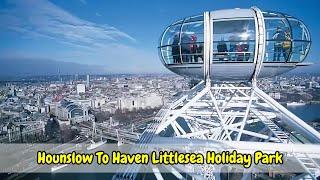 London Travel Hounslow To Haven Littlesea Holiday Park Weymouth Dordet  UK Travel vlog [upl. by Borlase]