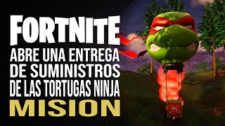 Fortnite  Abre una entrega de suministros de las Tortugas Ninja  Misión [upl. by Marcelline]