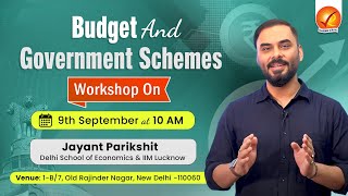 Budget And Government Schemes by Jayant Parikshit  Vajiram and Ravi [upl. by Atnim963]