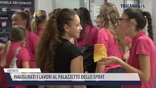 20241007 GROSSETO  INAUGURATI I LAVORI AL PALAZZETTO DELLO SPORT [upl. by Orsini]