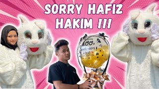 TIQAH SUPRISE HAFIZ SAMPAI NANGIS  HATI COMEBACK [upl. by Basset]