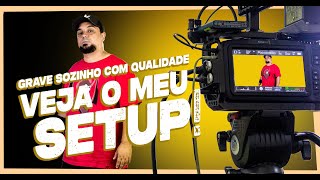 Setup de Produção Profissional Equipamentos e Dicas para Criar Vídeos Sozinho [upl. by Naitsirk]