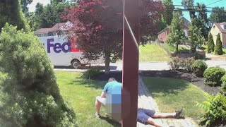 FedEx drivers life saved during delivery [upl. by Salaidh]