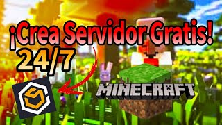 ¡Crear Server de MINECRAFT GRATIS 247  Tutorial 🍀 [upl. by Clint]