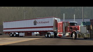 American Truck Simulator 2024 152 Update Peterbilt 359 by FLX  Reefer B train 3000r 4k [upl. by Zap]