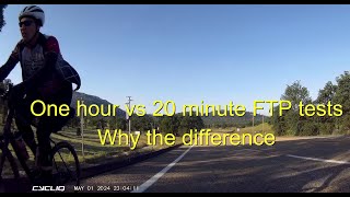 One hour vs 20 minute FTP tests [upl. by Atiker]