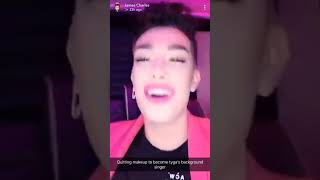 James Charles singing Taste by Tyga [upl. by Irrej364]