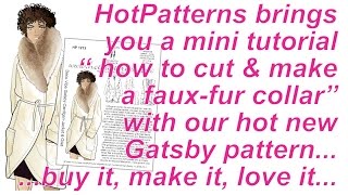 FREE SEWING LESSON fauxfur collar tutorial [upl. by Pacifica]