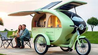 quotRevolutionary 2025 Solar Electric camper three wheel The Future of EcoFriendly Transport [upl. by Zile]