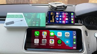 Wireless Apple CarPlay in my Range Rover Velar with the CPlay2Air Adapter [upl. by Lletniuq]