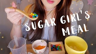 ASMR Sugar Girls Meal 🍭🍬🍪 [upl. by Mahmud]