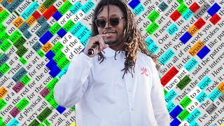 Lupe Fiasco MS MURAL  Rhyme Scheme Highlighted [upl. by Leuqim564]