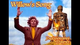 The Wicker Man  Willows Song VR karaoke [upl. by Eillehs]