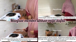 SILENT VIDEO  MANFAAT MEMBERSIHKAN MEJA DAPUR [upl. by Enale639]