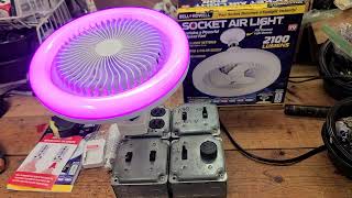 From The Workbench Bell amp HowellEmson Socket Fan quotSocket Air Lightquot Test LED color change [upl. by Eliezer]