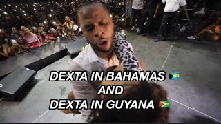 DEXTA DAPS BROUGHT TWO LADIES ON STAGE IN BAHAMAS  DEXTA IN GUYANA FULL PERFORMANCE [upl. by Nayrb]