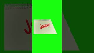 Calendar month counting effect calendar calender2024 greenscreeneffects greenscreen yt [upl. by Okoyk]